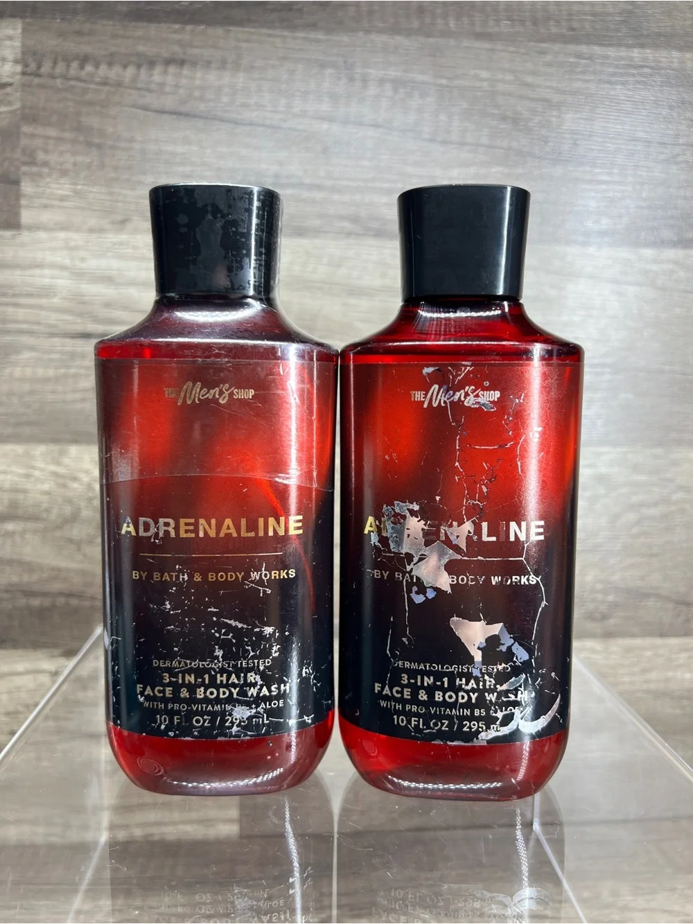 Bath & Body Works Adrenaline 3 in 1 Hair, Face & Body Wash bundle lot of 4